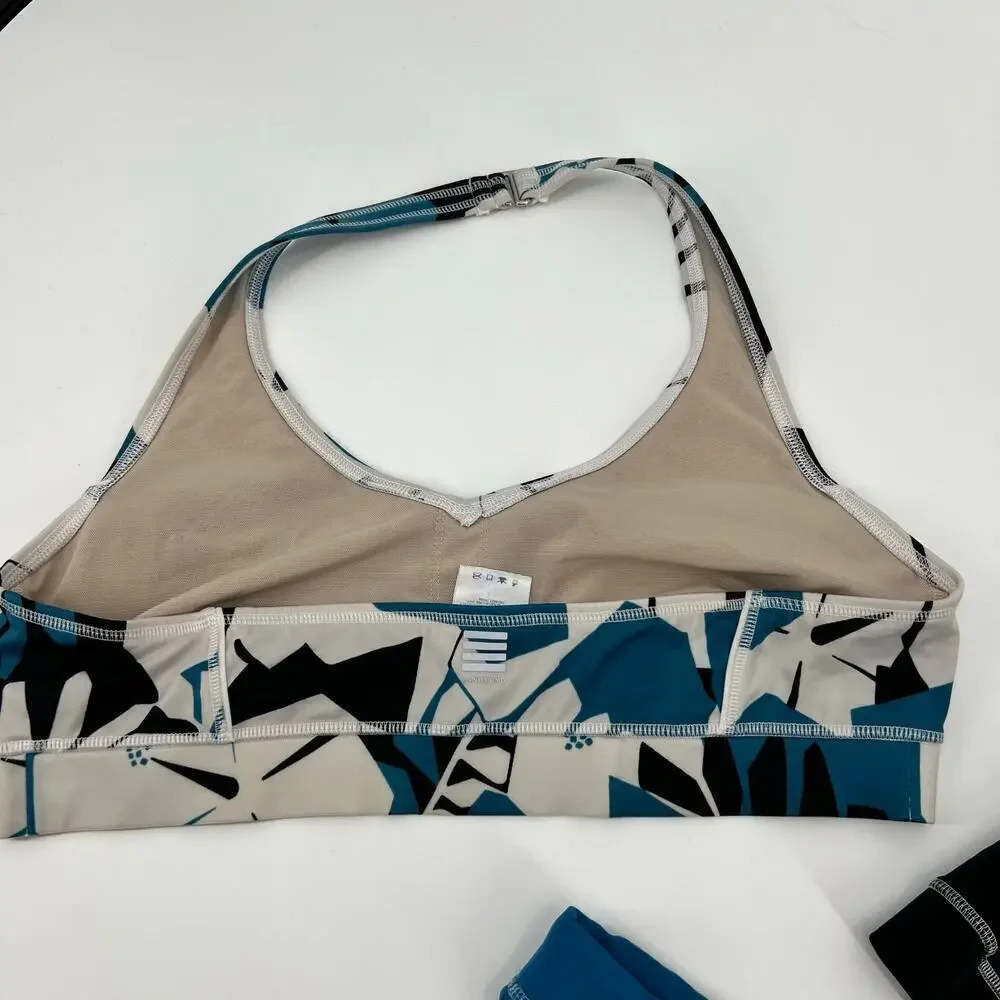 Lands' End bundle / lot (2) swim tops and blue swim bottoms tankini bikini 10/12